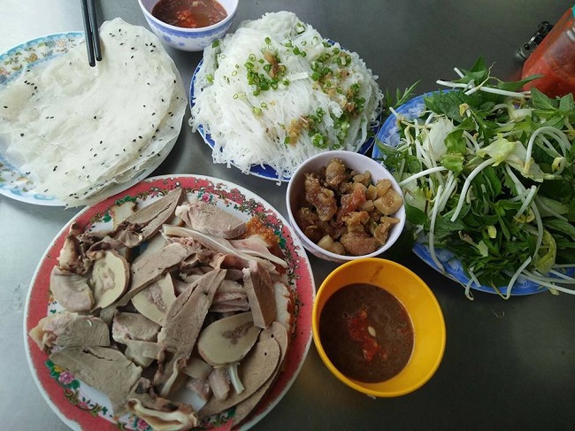 Bánh hỏi lòng heo Bánh hỏi lòng heo