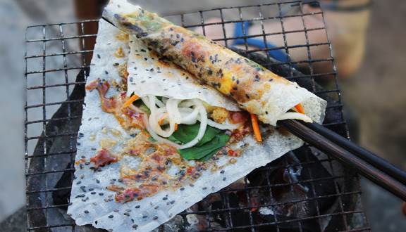 Bánh tráng nướng mắm ruốc Bánh tráng nướng mắm ruốc