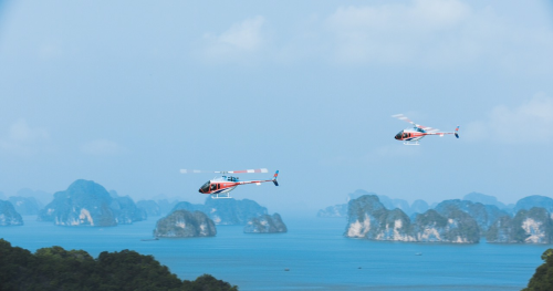 Tour thăm quan vịnh Hạ Long bằng trực thăng